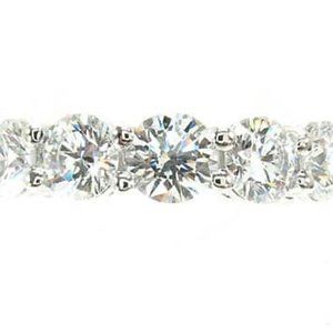 18K Gold 2.00 ct Prong Set Eternity Diamond Ring